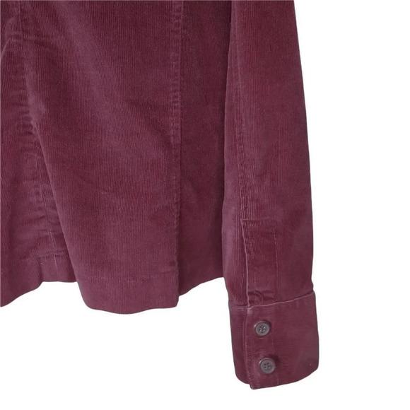Sonoma Corduroy Button Down Jacket, Burgundy, L - Picture 4 of 7